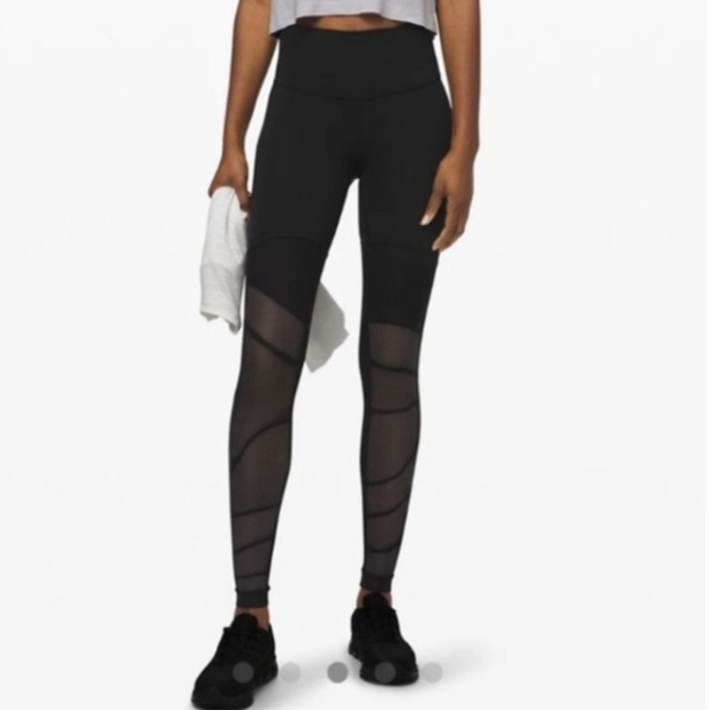 Lululemon Sheer Will 24 HR high rise tight leggings copy